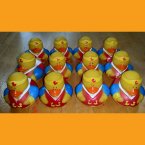 12 Super Hero Wonder Rubber Ducks