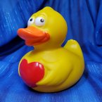 Duck with Heart Rubber Duck from Factotum