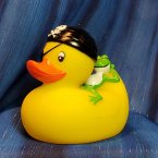 Pirate with Frog Rubber Duck