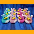 12 Unicorn Mixed Colors Rubber Ducks