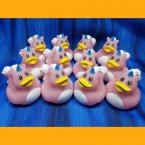 12 Unicorn Rose Rubber Ducks