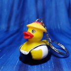 Black Forest Rubber Duck Key Chain