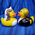 Wedding Bride and Groom Rubber Duck Couple from Openmindz